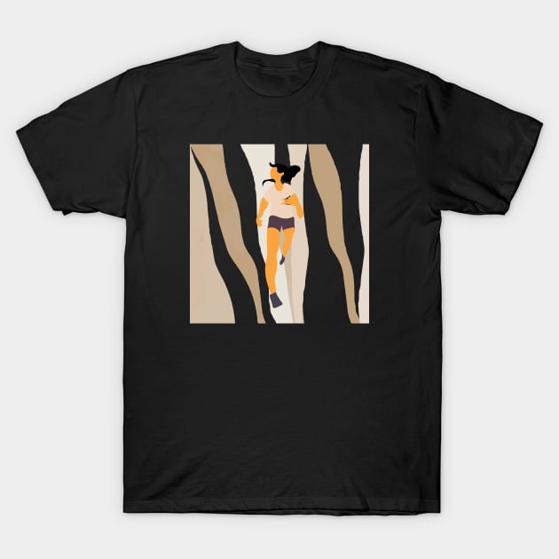 Woman running T-Shirt by Art by Ergate